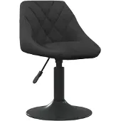 vidaXL Tabouret de bar noir velours