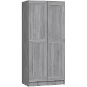 vidaXL Armoire Gris Sonoma 82,5x51,5x180 cm Matériau dérivé du bois