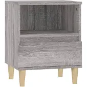 vidaXL Table de chevet Sonoma gris 40x35x50 cm
