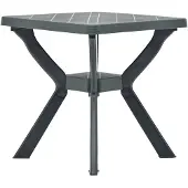 vidaXL Table de bistrot verte 70x70x72 cm plastique