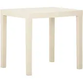 vidaXL Table de jardin blanche 79x65x72 cm plastique