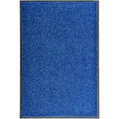 vidaXL Paillasson lavable Bleu 60x90 cm