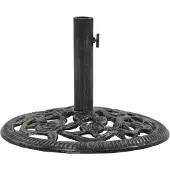 vidaXL Pied de parasol Bronze 12 kg 48 cm Fonte