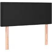 vidaXL Tête de lit noir 90x5x78/88 cm similicuir