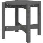 vidaXL Table basse Gris Ø 52,5x45 cm Pin massif