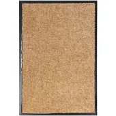 vidaXL Paillasson lavable Crème 40x60 cm