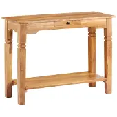 vidaXL Table console 100x40x76 cm Bois d'acacia massif