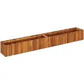 vidaXL Lit surélevé de jardin 200x30x25 cm bois massif acacia