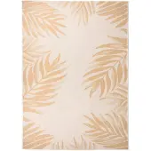 vidaXL Tapis d'extérieur tissé plat 120x170 cm motif feuilles