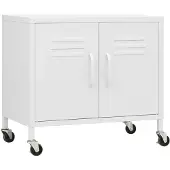 vidaXL Armoire de rangement Blanc 60x35x56 cm Acier