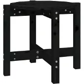 vidaXL Table basse noire à52,5x45 cm Pin massif