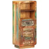 vidaXL Highboard 45x32x110 cm Vieux bois massif