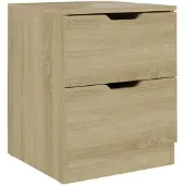 vidaXL Table de chevet chêne sonoma 40x40x50 cm bois d’ingénierie