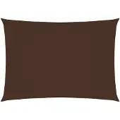 vidaXL Voile de parasol tissu oxford rectangulaire 2x4,5 m marron