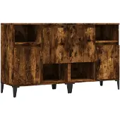 vidaXL Sideboards 2 pcs. Chêne fumé 60x35x70 cm Bois composite