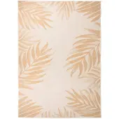 vidaXL Tapis à tissage plat d'extérieur 140x200 cm Motif de feuille