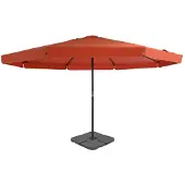 vidaXL Parasol avec pied de parasol portable Terracota