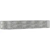 vidaXL Lit surélevé de jardin Argenté Acier galvanisé