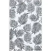 vidaXL Tapis d'extérieur ARAKIL blanc et noir 190x290 cm PP