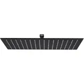 vidaXL Regenduschkopf rechteckig 40 x 30 cm Edelstahl schwarz schwarz