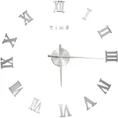 vidaXL Horloge murale 3D Design moderne argenté 100 cm XXL