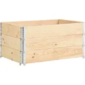vidaXL Jardinières surélevées 3 pièces 80x120 cm Bois de pin massif