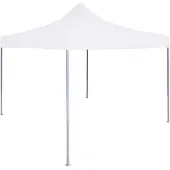 vidaXL Tente de réception professionnelle pliable 3 x 3 m acier blanc