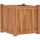 vidaXL Lit surélevé 40x40x40 cm bois massif teck