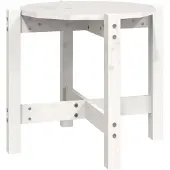 vidaXL Table basse blanche Ø 52,5x45 cm pin massif
