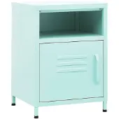 vidaXL Table de chevet Vert menthe 35x35x51 cm Acier
