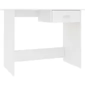 vidaXL Bureau Blanc 100 x 50 x 76 cm Bois d'ingénierie