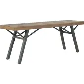 vidaXL Banc de jardin 120 cm en bois massif d'acacia
