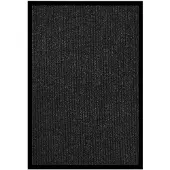 vidaXL Paillasson rayé Anthracite 80x120 cm