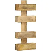 vidaXL Porte-revue mural 30x11x72 cm Bois de manguier solide