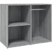 vidaXL Étagère pour coiffeuse Gris Sonoma 80x40x65 cm Bois composite