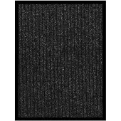 vidaXL Paillasson rayé Anthracite 40x60 cm