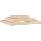 vidaXL Jardinière 110x110x27 cm Bois massif de pin