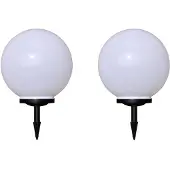 vidaXL Lampes d'allée 2 pcs. LED 40 cm avec piquet de terre