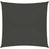 vidaXL Voile d'ombrage 160 g/m² Anthracite 3x3 m PEHD