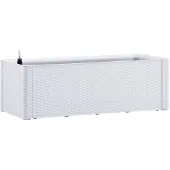 vidaXL Lit surélevé de jardin et système d'arrosage Blanc 100x43x33 cm