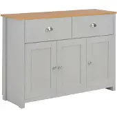 vidaXL Buffet gris 112x35x81 cm
