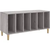 vidaXL Armoire à plateaux Gris Chêne Sonoma 100x38x48 cm Matériau dérivé du bois