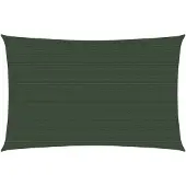 vidaXL Voile d'ombrage 160 g/m² Vert foncé 2x4,5 m PEHD