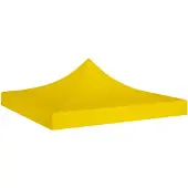 vidaXL Toit de tente de réception 2x2 m Jaune 270 g/m²