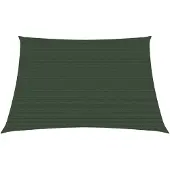 vidaXL Voile d'ombrage 160 g/m² vert foncé 3/4x2 m HDPE