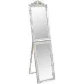 vidaXL Miroir sur pied argenté 45x180 cm