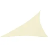 vidaXL -Markise Dreieck 4x5x6,4 M Oxford Stoff Crème -Coloré