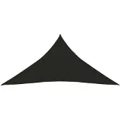 vidaXL Voile d'ombrage 160 g/m² noir 3x3x3 m HDPE