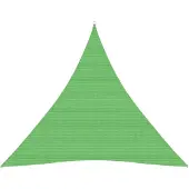 vidaXL Voile d'ombrage 160 g/m² Vert clair 4x4x4 m PEHD