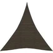 vidaXL Voile d'ombrage 160 g/m² Marron 4x5x5 m HDPE